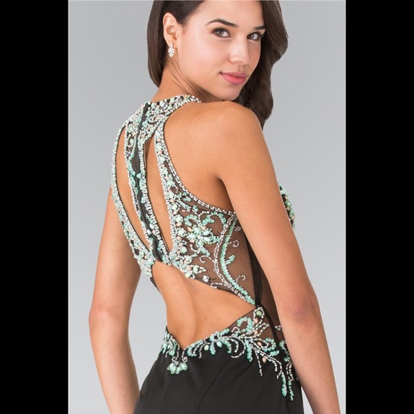 💐SALE💐 Beads Embellished Top Jersey Long Dress - Picture 4 of 8